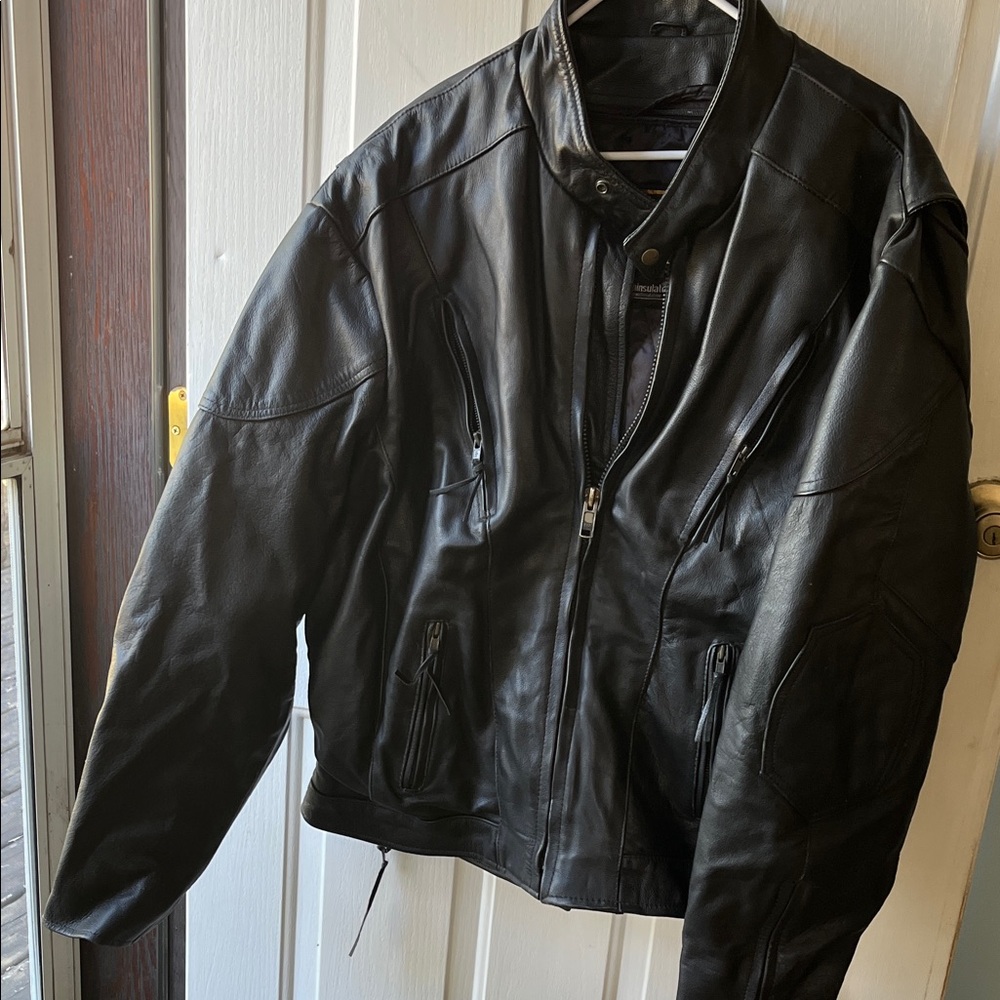 Men's Black Leather Jacket